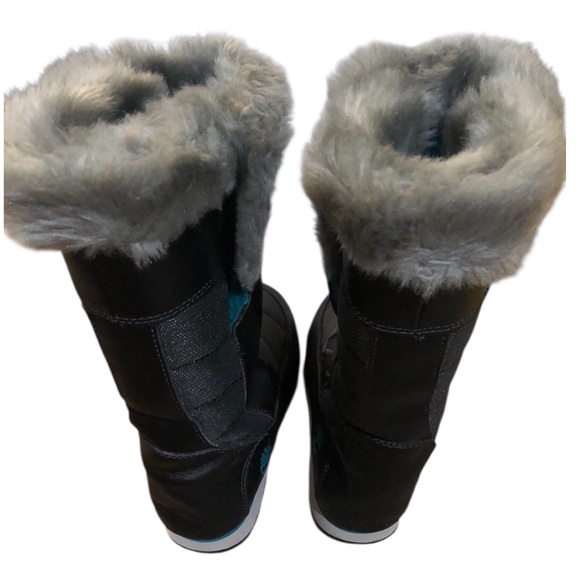 Timberland Black Fur Trimmed Winter Carnival Tall Boot / Girl size 3 - Picture 3 of 3